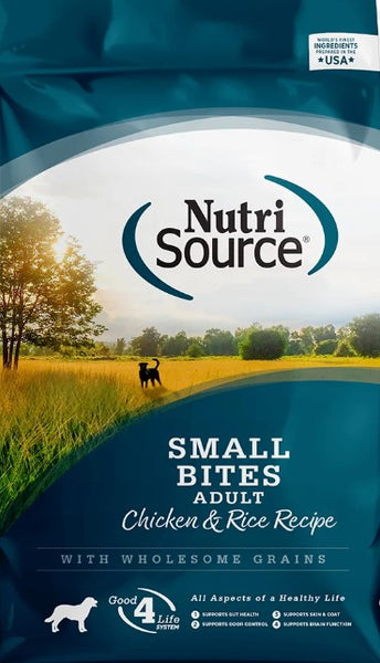 Nutrisource Dog Adult Chicken Rice Small Bite 15 Animart Pet